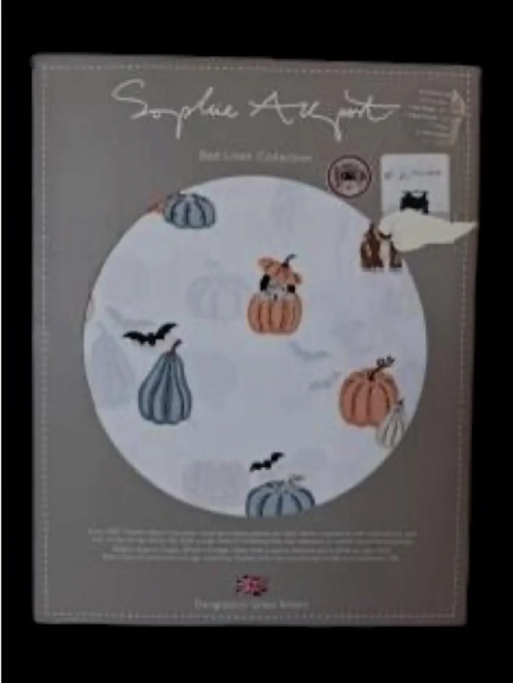Sophie Allport Paws and Pumpkin sheet set, nwt